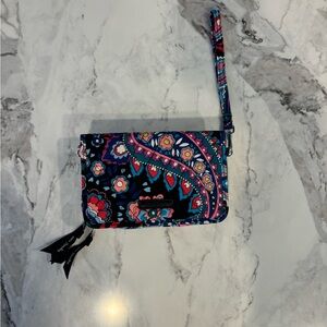 Vera Bradley Floral Paisley Wristlet